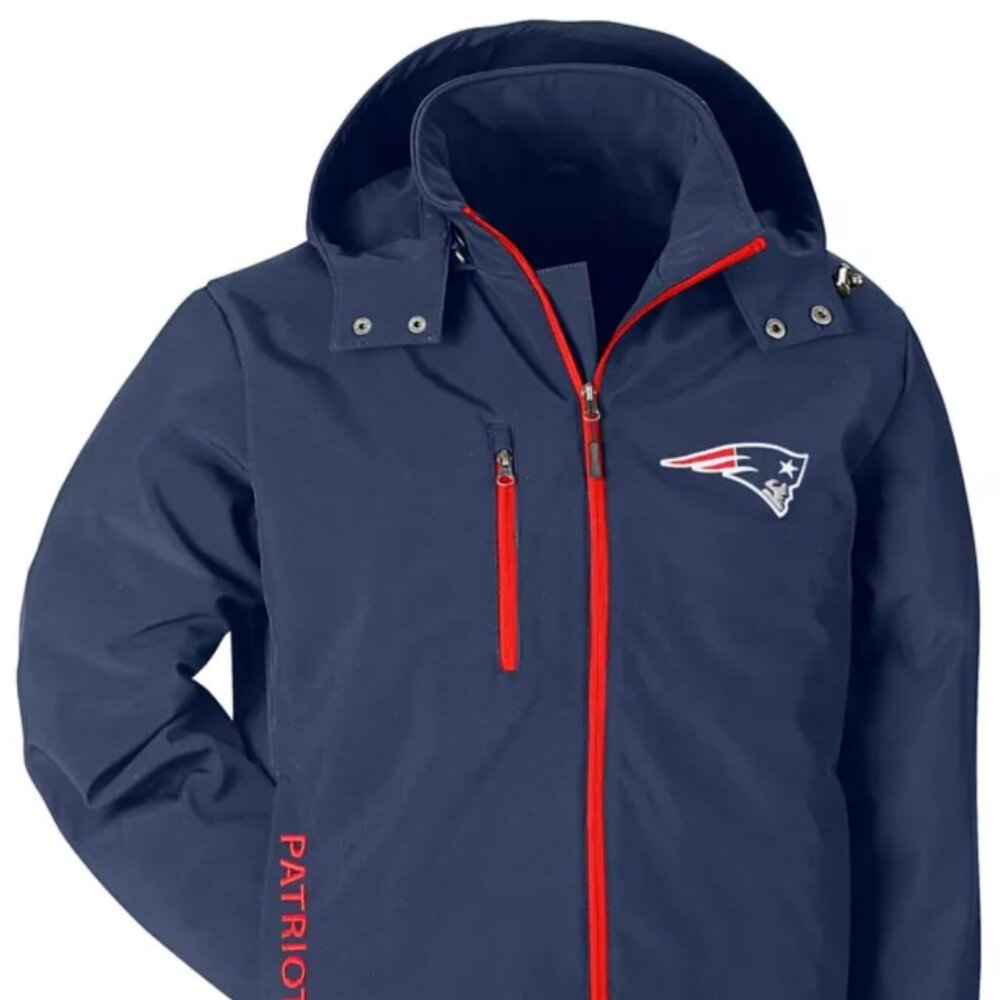 NFL Soft Shell Coat - New England Patriots, 2XL Hooded